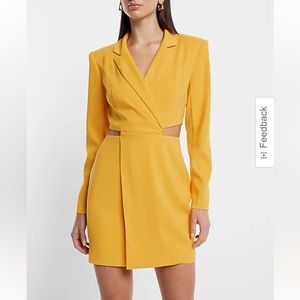 EXPRESS Cutout Mini Blazer Dress